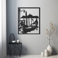 thumbnail image 4 of LaModaHome Exclusive Sea ​​And Boat Painting Metal Wall Art – Durable & Artistic Metal Wall Art for Home and Office Decor, Perfect for Any Interior Design Aesthetic, 4 of 5