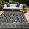 thumbnail image 5 of Beverly Rug Outdoor Area Rugs, Waterproof Patio Porch Garden Black and White, 9'x12', 5 of 8