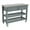 Grey, variant on HOMCOM Kitchen Island with Stainless Steel Top, Open Shelves, and Drawers, White