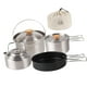 thumbnail image 1 of Juego de utensilios de cocina para acampar, equipo de cocina al aire libre con bolsa de almacenamiento, cocina de acero inoxidable, para, 1 of 9