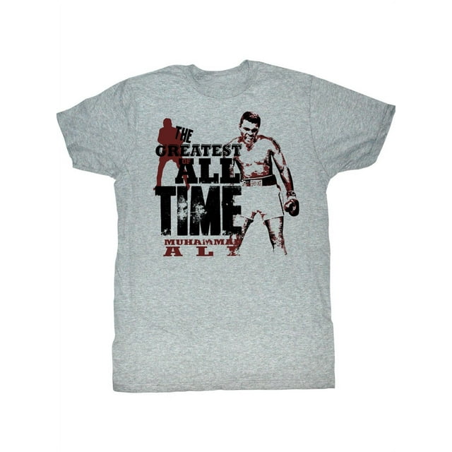 MUHAMMAD ALI-THE GREATEST-GRAY HEATHER ADULT S/S TSHIRT-4XLT