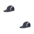 thumbnail image 4 of Guardurnaity Hombres Mujeres Gorras de béisbol Plegable de secado rápido Unisex Protección Sombrilla Sombrero transpirable Al aire libre Correr Gris oscuro 2piezas, 4 of 6