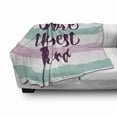 thumbnail image 3 of Best Friend Soft Flannel Fleece Throw Blanket, Handwritten Bold Inscription on a Stripey Background, Cozy Plush for Indoor and Outdoor Use, 50" x 70", Baby Pink Pale Seafoam, by Ambesonne, 3 of 6