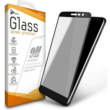 [3-Pack] Nagebee for LG Phoenix 5, LG Aristo 5/K31/K31 Rebel L355DL/Tribute Monarch/LG K8X/Fortune 3/Risio 4 Tempered Glass Screen Protector [Full Screen Coverage HD], Anti-Scratch (Black Frame)