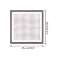 thumbnail image 2 of INSPIRE CHIC Father's Day Men's Pocket Squares Checkered Print Silky Handkerchief with Solid Trim Brown One Size, 2 of 4