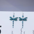 thumbnail image 3 of Weiqiqre Retro Multicolor Diamond Tassel Insect Earrings Female Long Ear Jewelry Discount, 3 of 7
