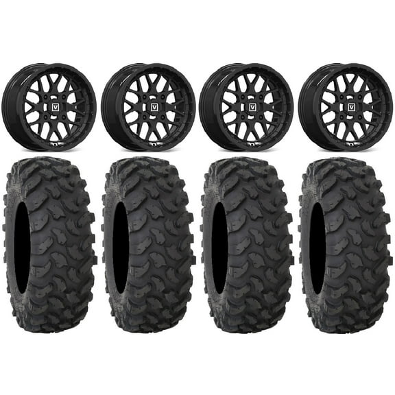 Valor V03 15" Wheels Black 32" XTR370 Tires Polaris RZR XP 1000 / PRO XP / Ranger XP 900/1000
