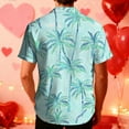 thumbnail image 5 of OGLCCG Men's Hawaiian Shirts Short Sleeve Button Down Casual Shirts Summer Floral Printed Tropical Casual Aloha Beach Shirts,XL,Light Blue 2, 5 of 8