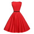 thumbnail image 4 of Lady Plain Vintage Rockabilly Hepburn Robe de Cocktail Robes de Soirée, 4 of 5