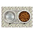 thumbnail image 1 of Acorn Pet Mat for Food and Water, Watercolor Oak Seed Pattern Bicolor Nature Elements Hand Drawn Vintage, Non-Slip Rubber Mat for Dogs and Cats, 18" X 12", by Ambesonne, 1 of 2
