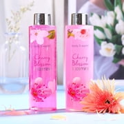 Body & Earth Bath Gift Sets for Women Mothers Day Gifts, 8 Pcs Cherry Blossom & Jasmine Spa Baskets, Beauty Birthday for Her, Mom