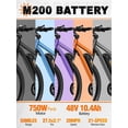 thumbnail image 4 of ESKUTE 750W Electric Bike for Adults, 21-Speed 27.5" Mountain Ebike, 20MPH, 48V 10.4Ah Removable Battery, Step-Over Design, with NFC Unlock, Gray with Lock, 4 of 8