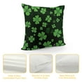 thumbnail image 4 of Nawypu  St Patricks Day Pillow Covers St Patricks Lucky Clover Throw Pillows Spring Green Shamrock Decorative Pillowcase Rustic Square Cushion Cover for Couch Sofa Bed, 4 of 5