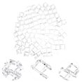thumbnail image 2 of 100pcs Simulation Ice Cube Ornament Reusable Acrylic Ice Block Photography Prop, 2 of 8