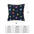 thumbnail image 3 of Home Throw Pillow Covers Two Sides Printed colorful ducks Decor Sofa Living Room Bed Couch Car, 3 of 7