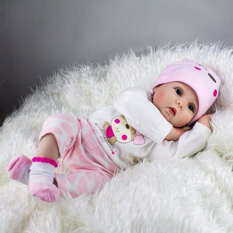 JOYMOR 22in Cute Reborn Baby Doll with Clothes Beautiful Pink