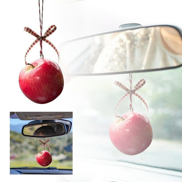 Binwennn Easter Paper Realistic Keychain Cute Fruit Charm For Bags Car Accessories And