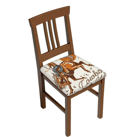 

Sigee Cowboy Riding Horse for Square Chair Cushion Covers for Furniture Protector Couch Cushion Slipcovers-Six Piece