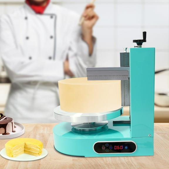 Birthday Cake Cream Smooth Coating Decoration Spreading Machine 60-320rpm Green