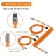 thumbnail image 3 of Cable USB C enrollado 2 en 1 ATTACK SHARK C04 para juegos, 3 of 8