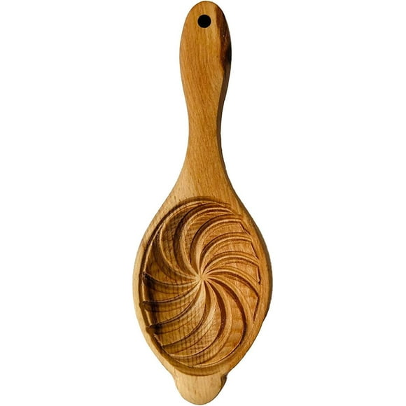 shiyou-Traditional Wooden Cookie Press Cutter, Cake & Pastry Maamoul Mold Round Style Middle Eastern Cookie Mold