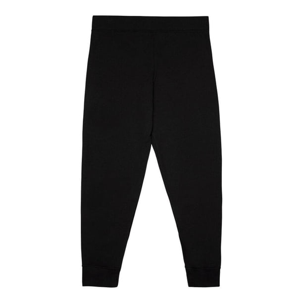 Jogger Fruit Of The Loom Para mujer, de felpa, negro, talla EG