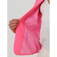 thumbnail image 6 of INSPIRE CHIC Women's Blazer Open Front Wear-to-Work Summer Crop Suit Jacket M Neon Pink-Solid, 6 of 7
