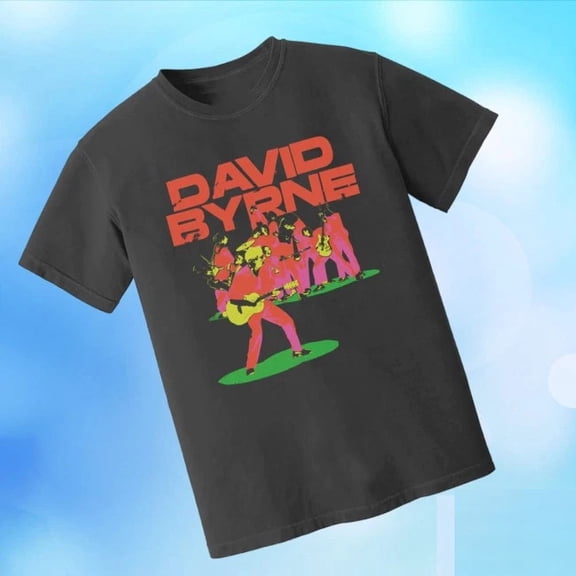 David Byrne All Together New Wave Music Icon Art T-shirt