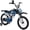 Blue, variant on NEORIVER 16 Inch Motocross Style Kids Bike – Training Wheels, Sound Horn, Number Plate & Dashboard Included – Easy Assembly – Ages 3-12 Boys Girls