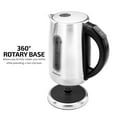 thumbnail image 5 of OVENTE Electric Kettle, 1.7L Stainless Steel Water Boiler and Heater with 1100W Power, Temperature Control, Keep Warm Function, Auto Shut-Off, Boil-Dry Protection and Cordless Serving, Silver KS58S, 5 of 8