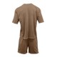 thumbnail image 3 of Camisas de Manga Larga para Hombres Casual Color Sólido Cuello Redondo Set de Blusa, Moda de Manga Corta para Invierno Primavera, 3 of 8
