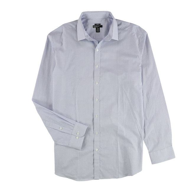bar III Chemise Habillée Ajustée Extensible pour Hommes, Bleue, Col 16-16.5 Pouces Manches 32-33 Pouces