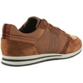 thumbnail image 3 of Geox U Edizione Men's Low Top Lace Up Leather Casual Trainers In Brown Size 8, 3 of 6