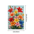 thumbnail image 4 of AMHNF Linen Garden Flag for Spring Summer Home Outdoor Garden Yard Door Decor 12x18 inch, 4 of 5