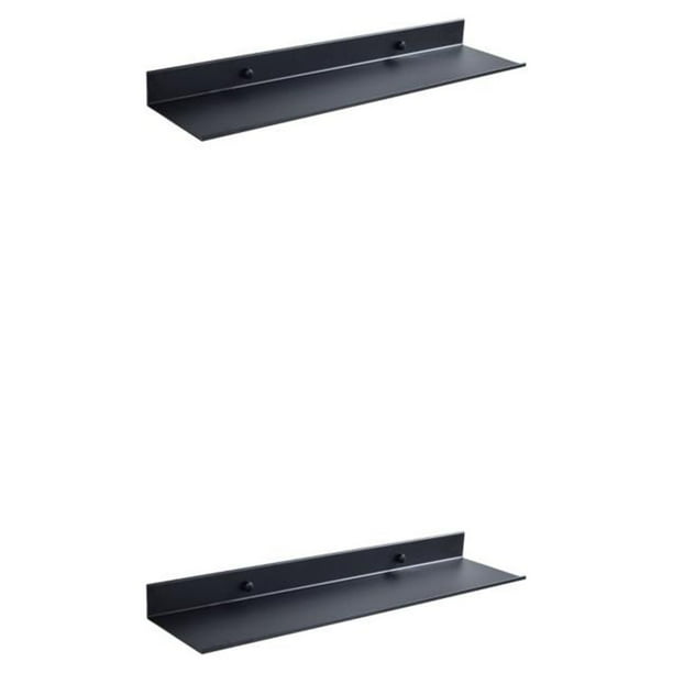 Wosthever Estante de Metal montado en la pared repisa cocina baño estante de almacenamiento espejo esquina organizador a prueba de herrumbre 20 centímetros 2piezas