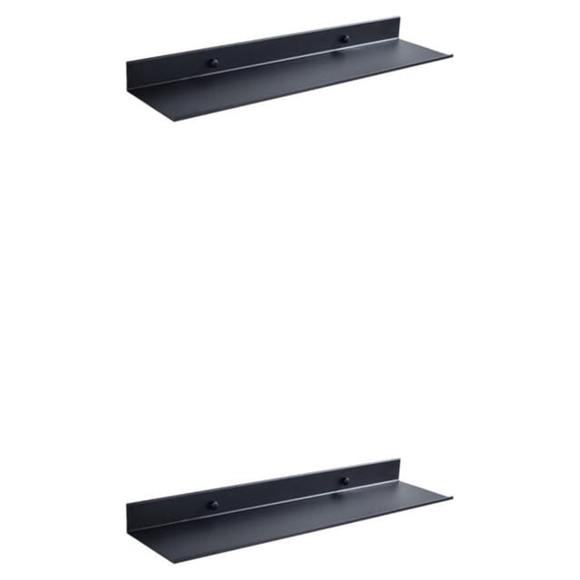 Wosthever Estante de Metal montado en la pared repisa cocina baño estante de almacenamiento espejo esquina organizador a prueba de herrumbre 20 centímetros 2piezas