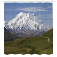 thumbnail image 3 of Ambesonne Alaska Shower Curtain, Denali National Park, 69"Wx84"L, Fern Green Sky Blue, 3 of 3