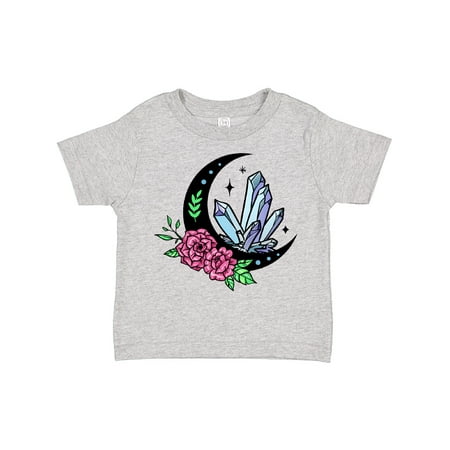 

Inktastic Crystals Moon and Flowers Gift Toddler Boy or Toddler Girl T-Shirt