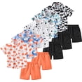 thumbnail image 2 of YTDSCS Toddler Baby Boys Girls 2Pcs Shirt Set 1-7T Kids Summer Clothes Tops Shorts Set Baby Clothes Boy Summer Outfits, 2 of 10