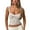 White, variant on Women's Spaghetti Strap Tank Top Sexy Camisole Lace Trim Backless Bustier Shirt Summer Going Out Tops