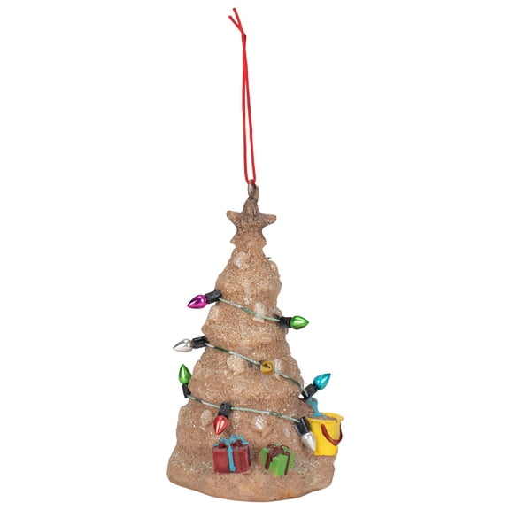 Sand Beach Christmas Tree Hanging Resin Christmas Ornament