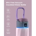 thumbnail image 2 of WaterH Boost 24 oz Pink Stainless Steel Smart Water Bottle, 2 of 3