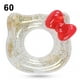 thumbnail image 1 of Anillo de tubo de natación con forma de gato y lazo rojo con lentejuelas, anillos salvavidas para axilas, círculo flotante para niña y bebé, forma bonita de 60cm YUNYI BRAND  Deportes, 1 of 8