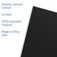 thumbnail image 4 of 12 x 48 Study Carrel Black Corrugated Bulk Pack of 12, 4 of 7