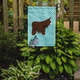 thumbnail image 2 of Caroline's Treasures BB8026GF Poitou Poiteuin Donkey Blue Check Flag Garden Size , Small, multicolor, 2 of 3