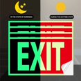 thumbnail image 2 of Miangastore 4Set Indoor Exit Sticker PVC Waterproof Self Adhesive Decals for Emergency Situations Business Owners, 2 of 8