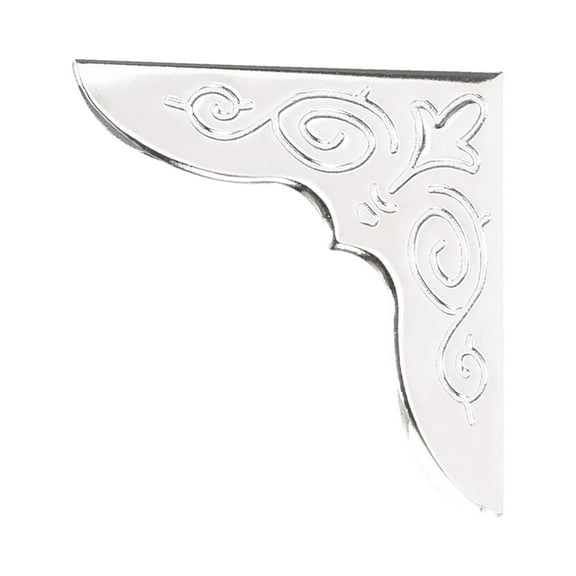 Unique Bargains Metal Book Corner Protectors Edge Cover Guard 30 x 30 x 6mm Silver Tone 30Pcs