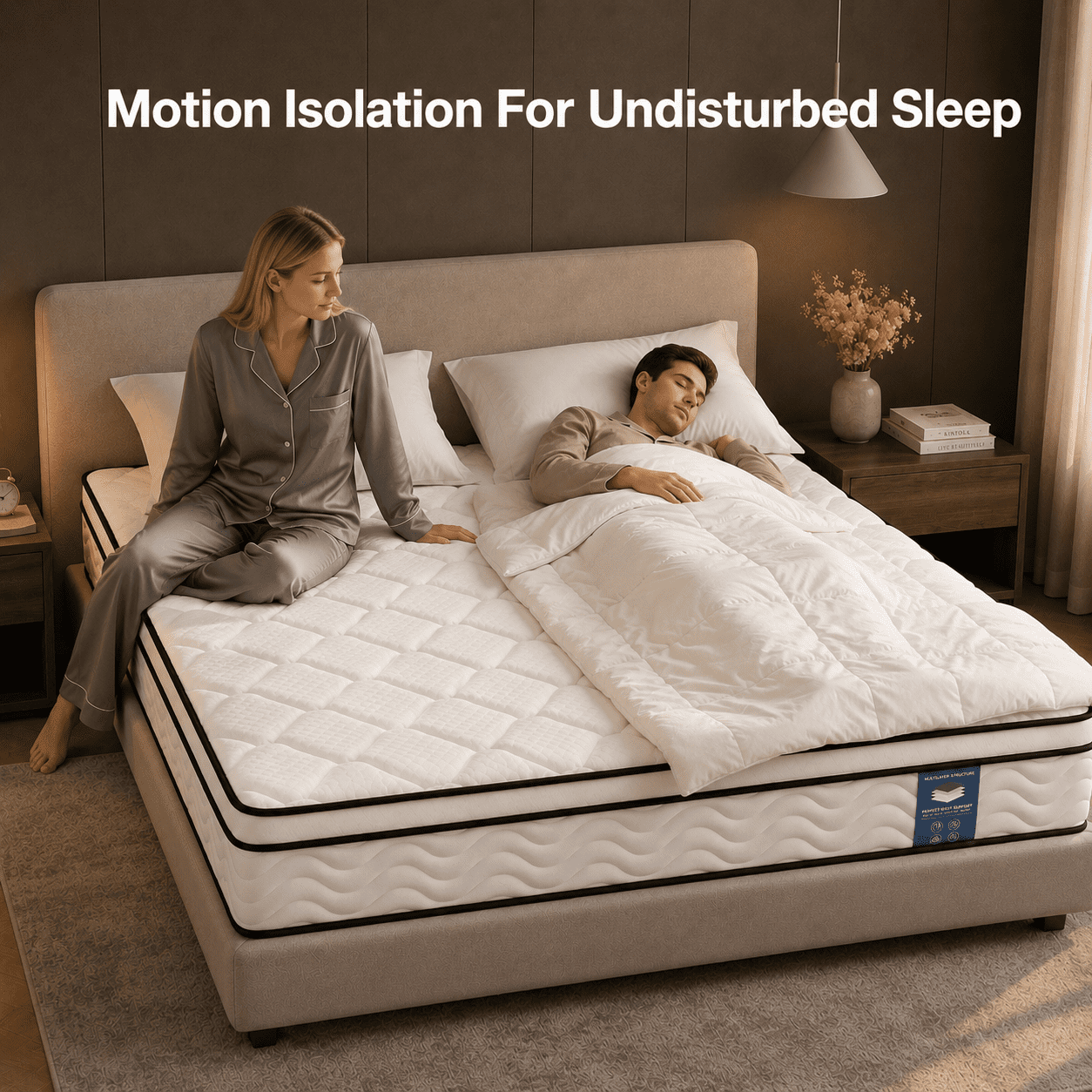 Gravellaire 10" Twin Mattress in a Box, Gel Memory Foam and Pocket Spring Hybrid Mattress, Medium Comfort, Pressure Relief, Adult