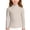 Khaki, variant on Girls Soft Long Sleeve Top with Neck Lace Trim Cozy Brushed Tee for Toddler Kid Casual Wear Solid Turtleneck Long Sleeve T Shirts Beige 3 Years-4 Years