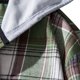thumbnail image 4 of Camisas De Lino Para Hombre Camisa informal de otoño e invierno para hombre, camisa de manga larga con cuello encapuchado y estampado a cuadros, blusa (Green, M), 4 of 6